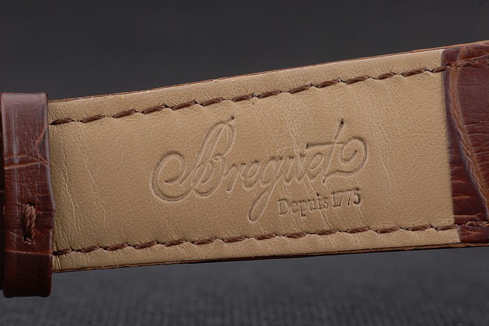 Bracelet De Montre Breguet Marron Foncé 21 Mm - Neuf Avec Défauts, Sans étiquettes