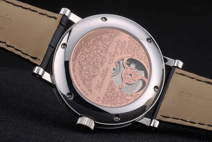 Étui De Voyage Breguet En Cuir Noir Pour Montre - Soin Et Protection Luxe
